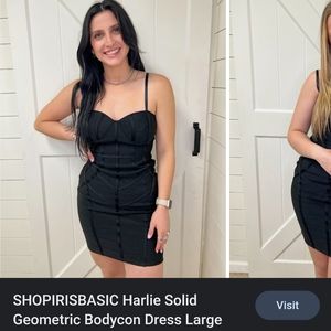 Geometric bandage bodycon dress